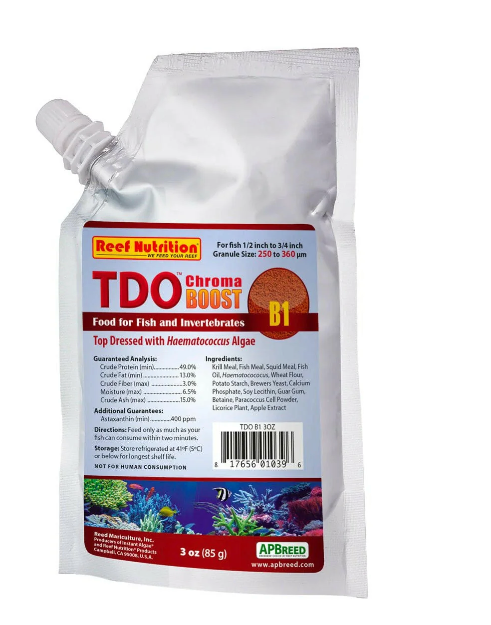 Reef Nutrition TDO Chroma Boost B1 3oz