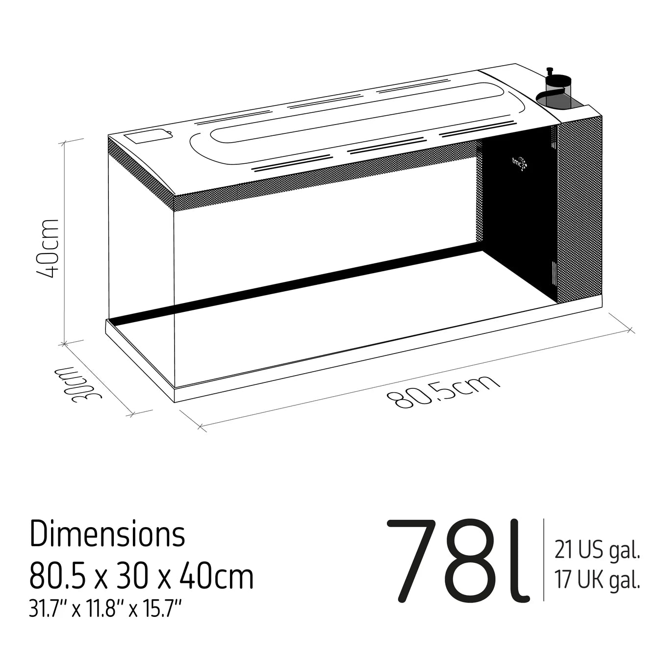 TMC FIRST WAVE AQUARIUM 78L