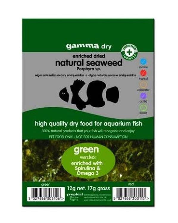 Gamma Natura Green Seaweed 12g Strips (+ Spirulina & Omega 3)