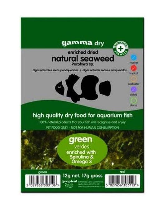 Gamma Natura Green Seaweed 12g Strips (+ Spirulina & Omega 3)