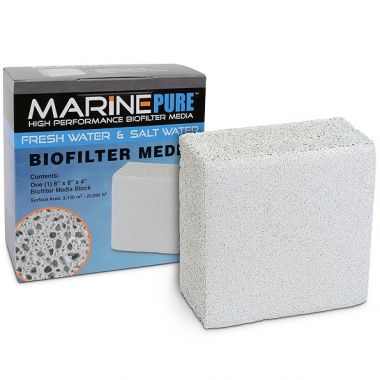 Marine Pure Biological Media - Block (8 x 8 x 4 Inches) 20 X 20 X 10CM